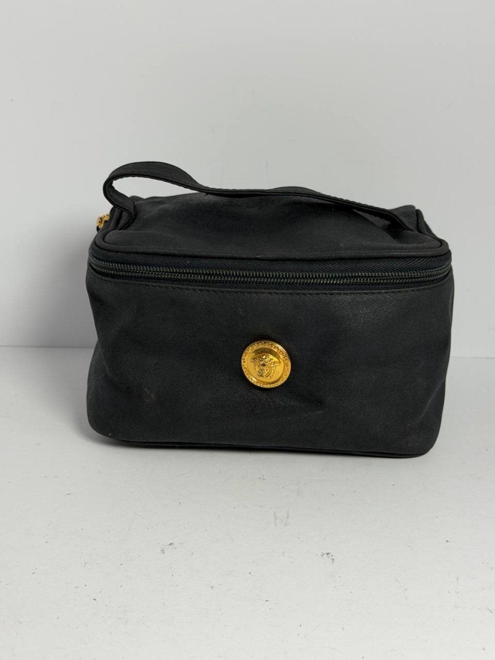 Gianni Versace Vintage Cosmetic Leather Bag